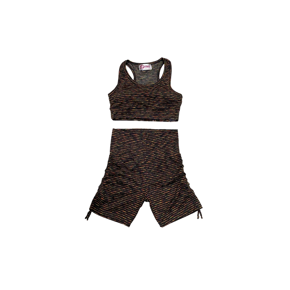 Conjunto Top y Short Jaspeado