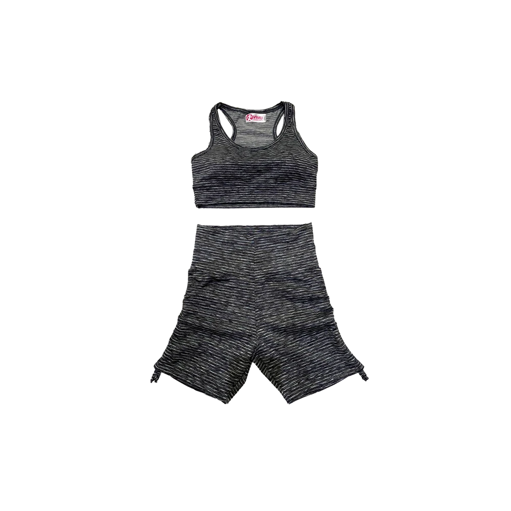 Conjunto Top y Short Jaspeado