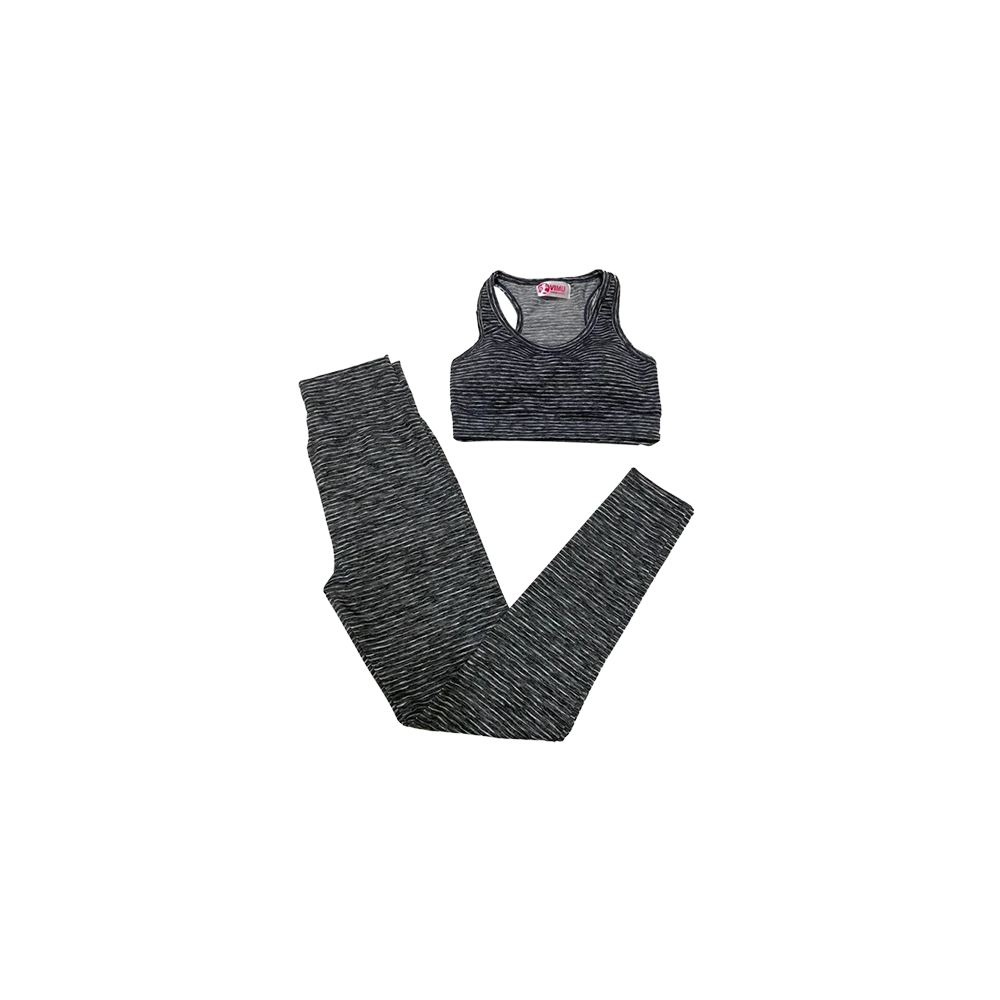 Set Deportivo Top y Leggins Jaspeado