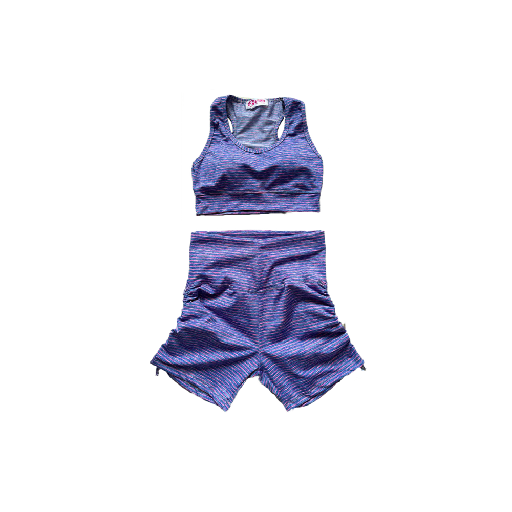 Conjunto Top y Short Jaspeado
