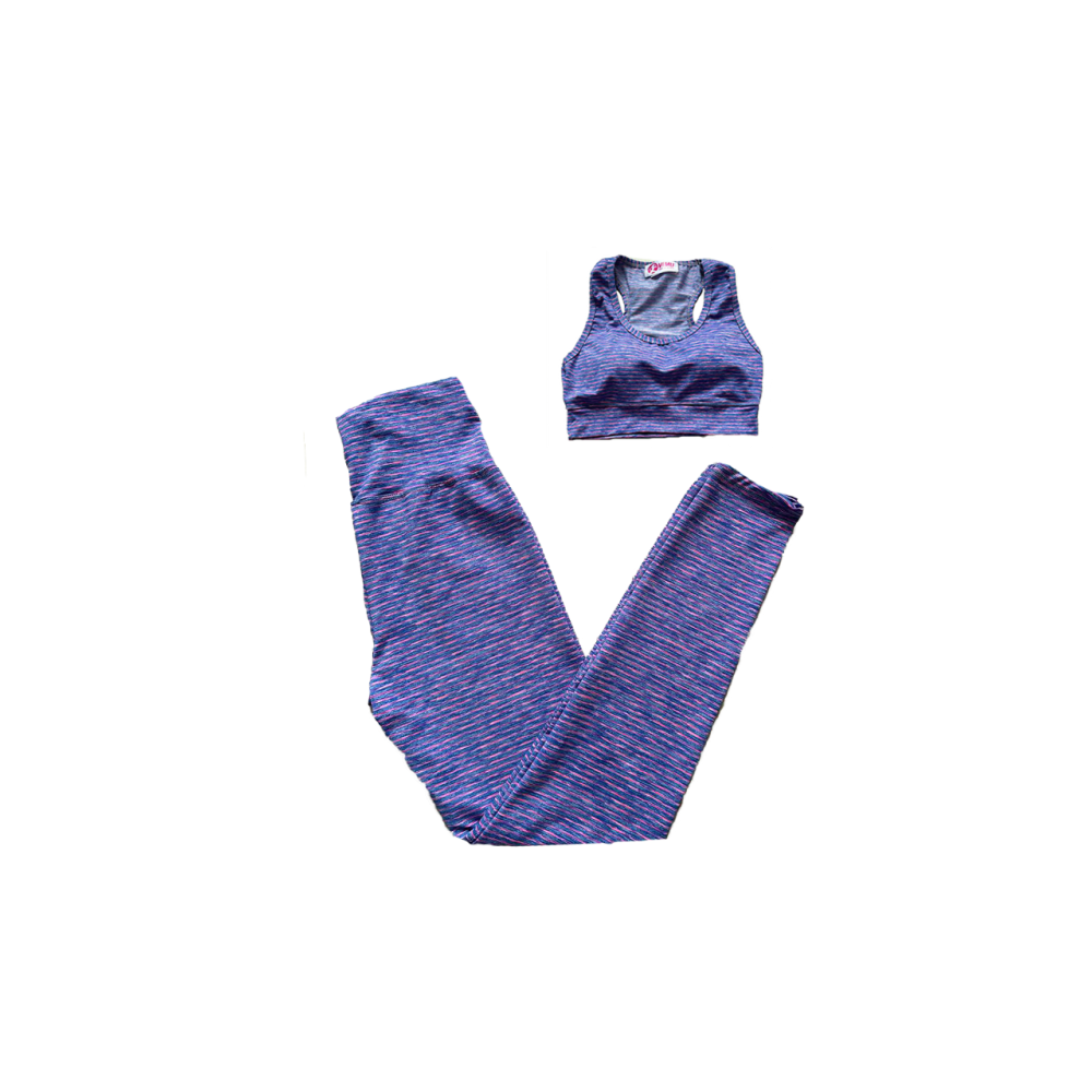 Set Deportivo Top y Leggins Jaspeado