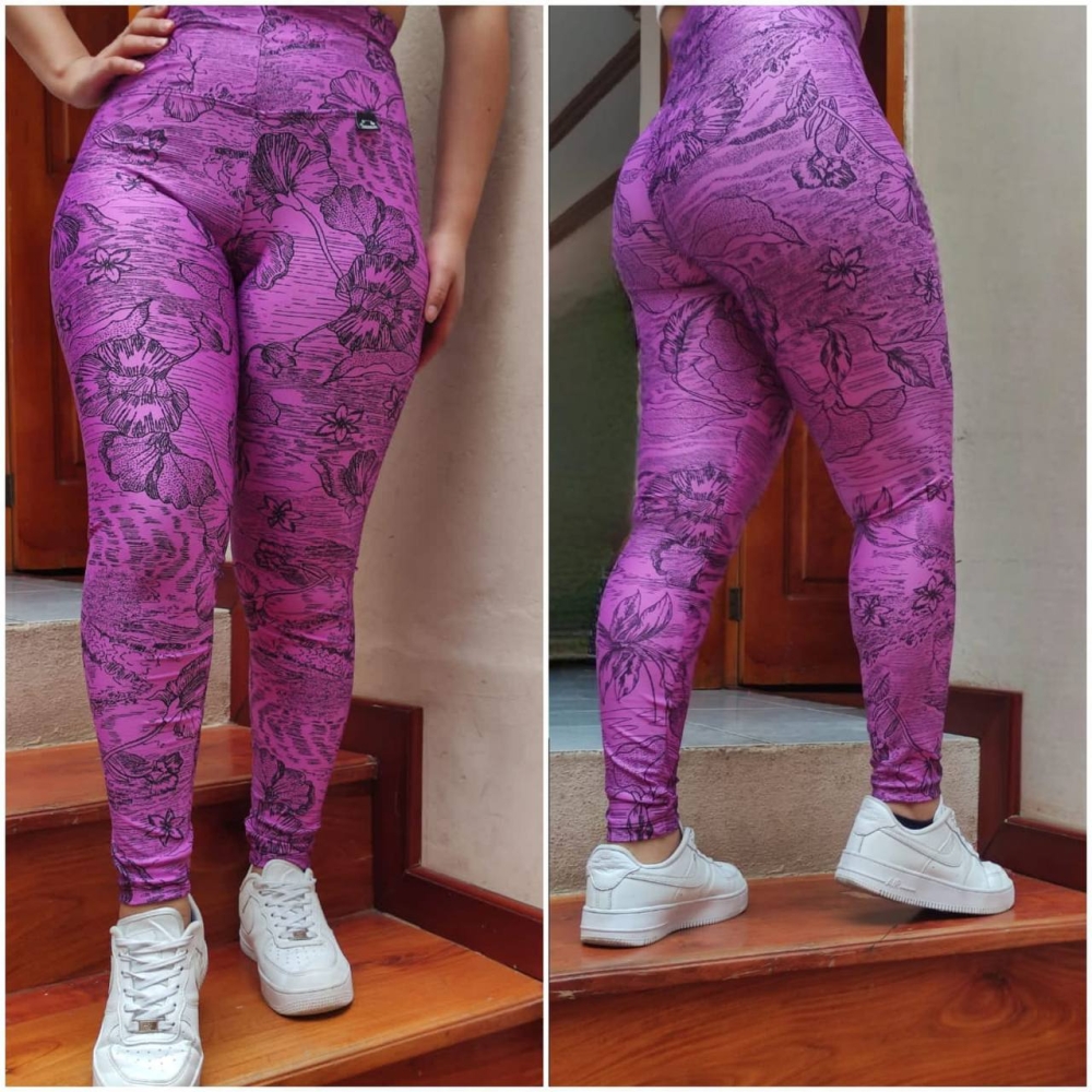 Leggin Deportiva Estampada + Control...