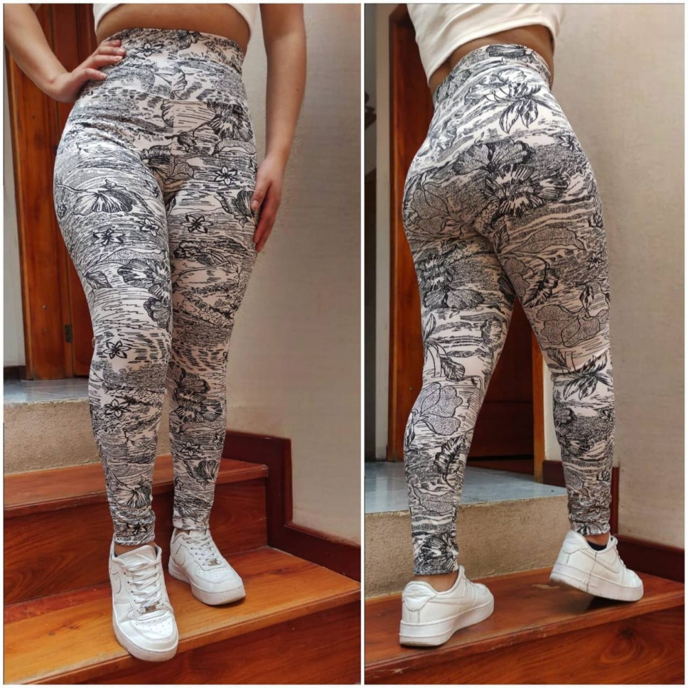 Leggin Deportiva Estampada + Control...