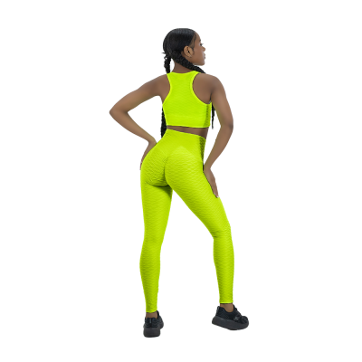 Leggin Texturizada Push Up + Top con Copa