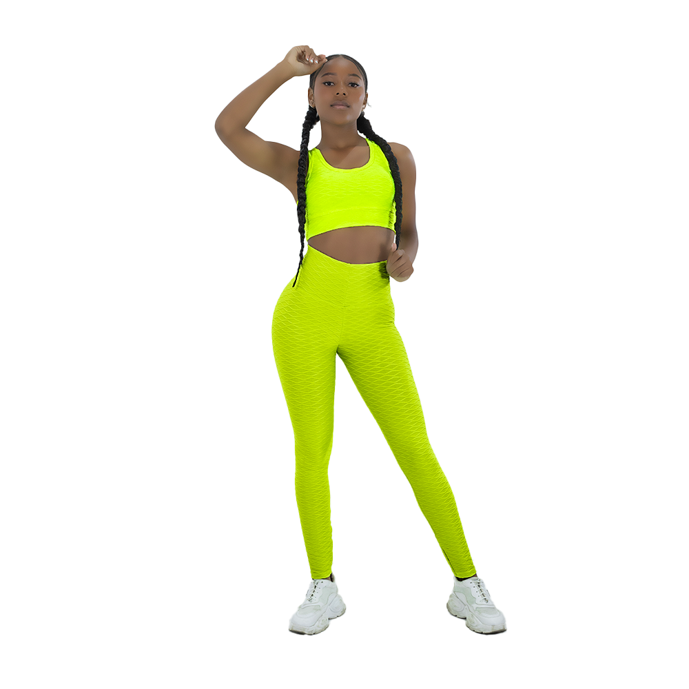 Leggin Texturizada Push Up + Top con...