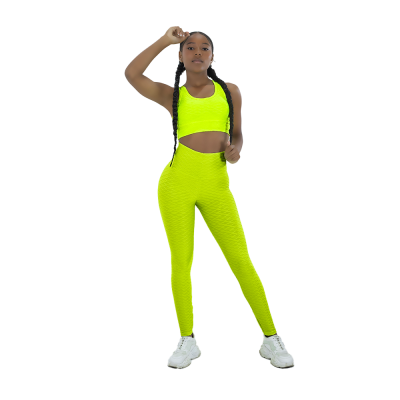 Leggin Texturizada Push Up + Top con Copa