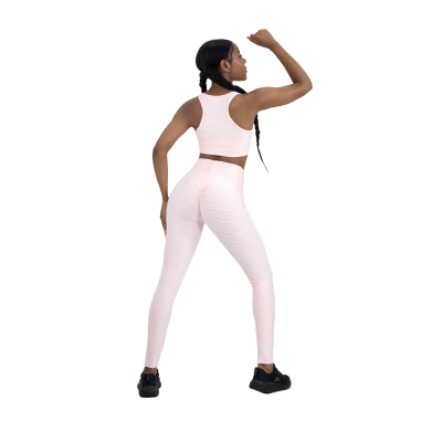 Leggin Texturizada Push Up + Top con Copa