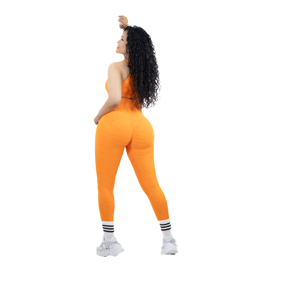 Leggin Texturizada Push Up + Top con...