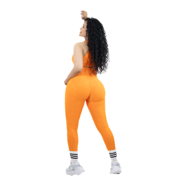 Leggin Texturizada Push Up + Top con Copa