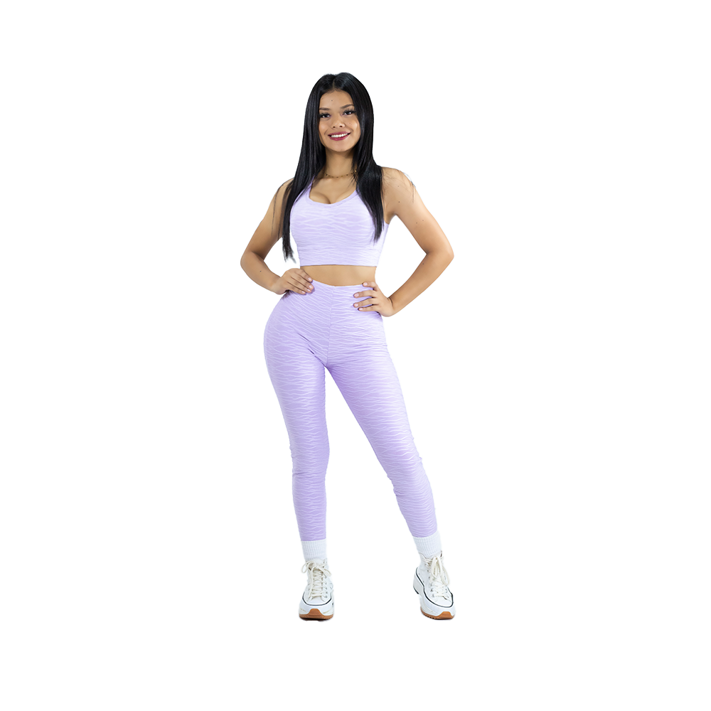 Leggin Texturizada Push Up + Top con...