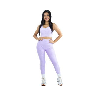 Leggin Texturizada Push Up + Top con Copa